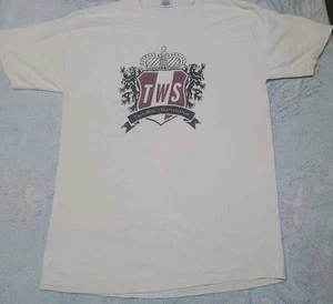 Vintage TWS Trans World Skateboarding Magazine T-Shirt Men's L Grunge White Read - Picture 1 of 13