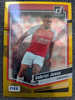 2023-24 PANINI DONRUSS GABRIEL JESUS GOLD FOIL PARALLEL#74#D08/10 - Image 1 of 2
