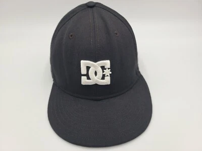 DC Shoes New Era 59Fifty Fitted 7 3/8 Hat Cap Skate Skateboard Men Black White - Image 1 of 4