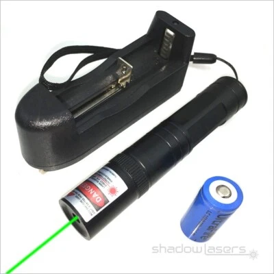 GS1 Mini 532nm Festfokus Grün Laserpointer Sichtbarer Strahl & Akku & Ladegerät - Bild 1 von 4