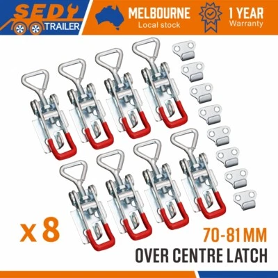 8Pcs Over Centre Latch Small  Trailer Toggle Overcentre Latch Fastener UTE 4WD - image 1 of 4