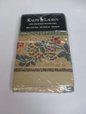 Nuevas fundas de almohada estándar Ralph Lauren MEEHAN GREEN PEBBLE 2 Foto 1 de 4