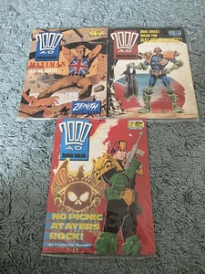 2000AD JUDGE DREDD Old Vintage Comics Magazine Bundle X3 1988 Jan June & Feb - Picture 1 of 7