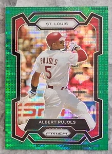 #207 ALBERT PUJOLS - 2024 Panini Prizm - 4/25 Green Pulsar Prizm - CARDINALES - Imagen 1 de 2