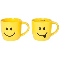 12 x Tassen Funny Face Smiley Kaffeetassen Teetassen Becher Kaffeebecher Tasse