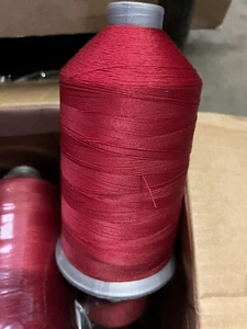 Red Nylon Thread 16 Oz T70 Cone Made in USA by Coats America Bishop Red - Picture 1 of 2