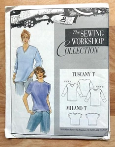 Nähwerkstatt Kollektion MILANO & TOSKANA T-Shirts Größe 8-20 S M L XL UNGESCHNITTEN - Bild 1 von 2
