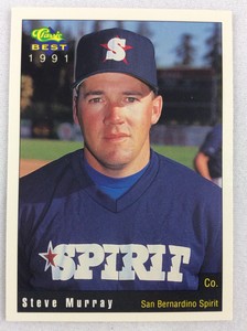 1991 San Bernardino Spirit-Classic BEST Minor Lg Baseball Card-Steve Murray