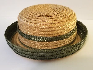 Women's Summer Straw Short Brim Pork Pie Hat - Picture 1 of 7