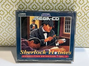 Sherlock Holmes Vol 2 Sega Mega CD, 1993 caja de prueba y trabajo y CD sin manual-PAL - Imagen 1 de 19