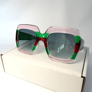 Gafas de sol multicolor de marco cuadrado de gran tamaño - Imagen 1 de 9