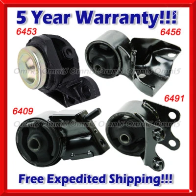 K843 Fit 1990-92 Mazda MX-6 2.2L AUTO w/o Turbo, Motor & Trans Mount Set 4PCS - Image 1 of 4