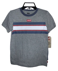 Levi's Boys 2 Pieces Outfit Tee Shirt & Short Co Ords Grey Blue Size 8-10 NWT - Picture 1 of 5