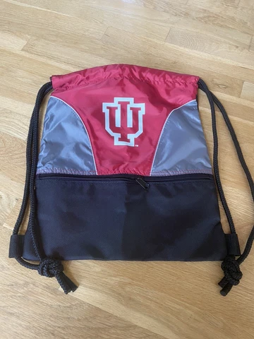 Indiana Hoosiers IU Backpack Drawstring Backsack Bag Lightweight Cover