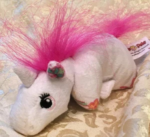 Mini Pillow Pets Lil’ White & Pink Unicorn Plush Stuffed Animal 6” Soft Toy - Picture 1 of 4