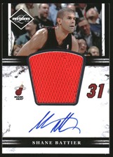2011-12 Limited Jumbo Signatures #13 Shane Battier Autograph Jersey /49
