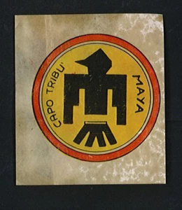 Figurina Autoadesiva West Baggioli Stemma Capo Tribù Maya Ottima Rec. 1967 ▓ - Imagen 1 de 1