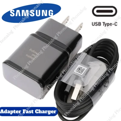 15W Type C Adaptive Fast Charger USB C Fast Block 4FT USB A-C Cable For Samsung - Image 1 of 4
