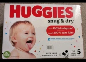 Huggies Snug & Dry Size 5 132 Count - Picture 1 of 5