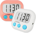 2Pack Classroom Timers for Teachers Kids Digital Timer Pink White 