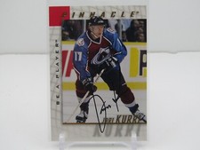 JARI KURRI 1998 PINNACLE BE A PLAYER AUTOGRAPH AUTO! COLORADO AVALANCHE!