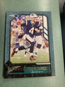 Jarrett Stidham Panini Playbook GOLD PARALLEL #34/49 New England Patriots - Picture 1 of 4