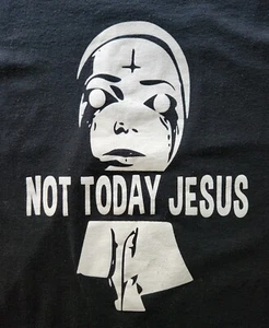 Not Today Jesus Evil Nun Antichrist 2XL Shirt Aetheist Satan Evil  - Picture 1 of 3