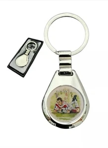 Rugby Try (A) Personalised Metal Alpha Keyring in Gift Box - Picture 1 of 3