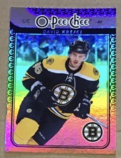 2009-10 DAVID KREJCI O-PEE-CHEE OPC RAINBOW FOIL PARALLEL CARD #385 BRUINS