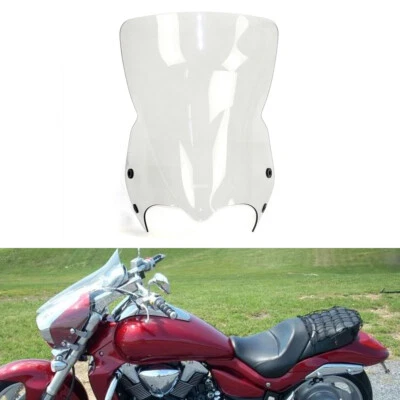 Clear Windshield Wind Deflector w/Bracket For Suzuki Boulevard M109R M50 M90 - Image 1 of 4
