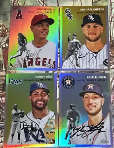 2023 Topps Chrome Platinum Refractor; Lot O’ 4 ; Tucker, Diaz, Urshela, Kopech - Picture 1 of 2