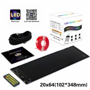 LED Display Laufschrift Leuchtreklame Werbung Muster Programmierbar 102*348mm DE - Bild 1 von 14