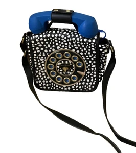 Betsey Johnson Telephone Bag that plugs into some cell phones and works! EUC - Picture 1 of 11