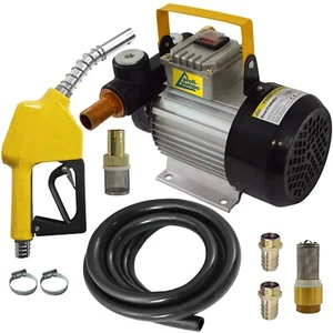 DIESELPUMPE SELBSTSAUGEND 230V HEIZÖLPUMPE ELEKTRISCH PUMPE BIODIESEL PUMPEN SET - Bild 1 von 6