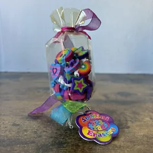 Vintage Lisa Frank 40 Count Assorted Mini Erasers Brand New In A Decorative Bow - Picture 1 of 11