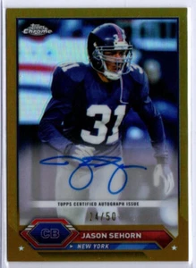 Fútbol compuesto Topps 2023 Jason Sehorn dorado automático gigantes 24/50 - Imagen 1 de 1