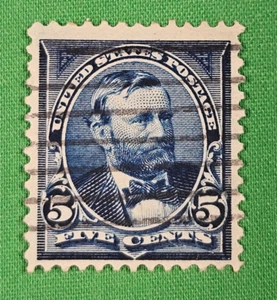 US Stamps Scott #281 5 Cents Grant 1894-98 Used SCV $32.50 - Picture 1 of 2