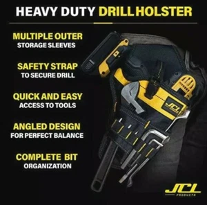 JCL Cordless Drill Tool Belt Holster  - Picture 1 of 6