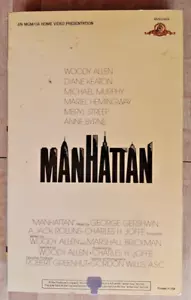 MANHATTAN VHS 1979 Comedy Romance Woody Allen Diane Keaton Big Box -- Rare!!! - Picture 1 of 5