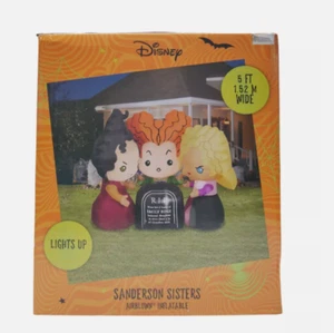 Hocus Pocus Disney 5ft Sanderson Sisters Halloween Airblown Inflatable Yard Prop - Picture 1 of 8