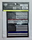 Police Fireman EMT 911 Thin Red Blue Line USA Flag Bumper Sticker Window Decal