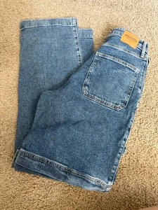 Hollister Women's Ultra High Rise Dad Jeans Vintage Stretch Blue Size 26x31 - Picture 1 of 4