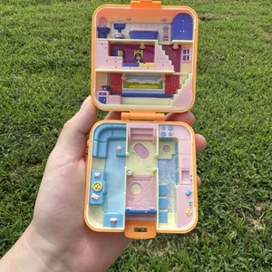 Bluebird Polly Pocket Playset 1989 Polly’s Townhouse Orange Vintage Rare - Picture 1 of 11