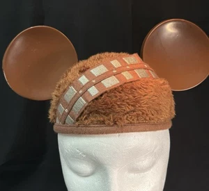 STAR WARS Chewbacca Furry Mickey Mouse Ears Hat Disney Parks Disneyland Adult - Picture 1 of 9