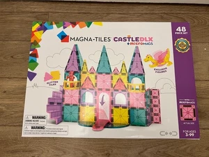 Magna-Tiles Castle DLX 48-teiliges Magnetbauset, Magnetgebäude NEU - Bild 1 von 14