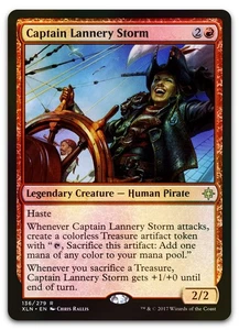 Captain Lannery Storm #136 (Foil) (LP) Ixalan XLN Magic MTG - Picture 1 of 2