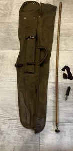 Vintage Brauer Bros. Mfg Elchgewehr Flinte Take Down Canvas Etui mit Reinigungsstab - Bild 1 von 14