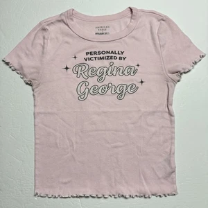 American Eagle AE Mean Girls Personally Victimized Regina George Cropped Tee - Picture 1 of 12