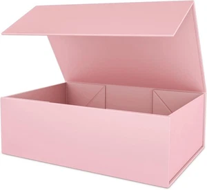 Pink Magnetic Gift Box 10"x6"x3" for Bridesmaid & Birthday - Picture 1 of 5