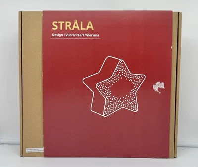 Lámpara de mesa Ikea STRALA, en forma de estrella/blanca, 9 7/8" nueva en caja Foto 1 de 3